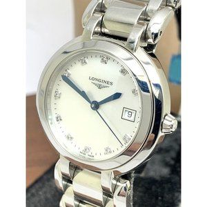 Longines Women's Watch L81124876 Prima Luna Swiss Quartz Mother of Pearl…